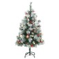 vidaXL Árbol Navidad artificial con bisagras 150 LED y bolas 120 cm vidaXL Árbol Navidad artificial con bisagras 150 LED y bolas 120 cm