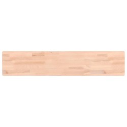 vidaXL Estante de pared madera maciza de haya 100x20x2,5 cm