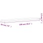 vidaXL Estante de pared madera maciza de haya 100x20x2,5 cm vidaXL Estante de pared madera maciza de haya 100x20x2,5 cm