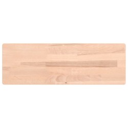 vidaXL Estante de pared madera maciza de haya 60x20x2,5 cm