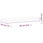 vidaXL Estante de pared madera maciza de haya 60x20x2,5 cm vidaXL Estante de pared madera maciza de haya 60x20x2,5 cm