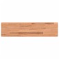 vidaXL Estante de pared madera maciza de haya 80x20x1,5 cm vidaXL Estante de pared madera maciza de haya 80x20x1,5 cm