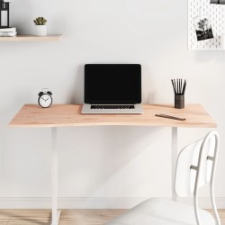 vidaXL Tablero de escritorio madera maciza de haya 110x(50-55)x1,5 cm