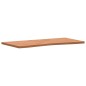vidaXL Tablero de escritorio madera maciza de haya 100x(45-50)x2,5 cm