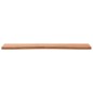 vidaXL Tablero de escritorio madera maciza de haya 100x(45-50)x2,5 cm