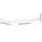 vidaXL Tablero de escritorio madera maciza de haya 100x(45-50)x2,5 cm