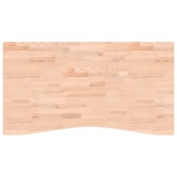 vidaXL Tablero de escritorio madera maciza de haya 110x(55-60)x1,5 cm