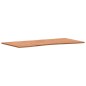 vidaXL Tablero de escritorio madera maciza de haya 100x(45-50)x1,5 cm