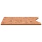 vidaXL Tablero de escritorio madera maciza de haya 100x(45-50)x1,5 cm