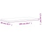 vidaXL Tablero de escritorio madera maciza de haya 100x(45-50)x1,5 cm