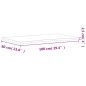 vidaXL Tablero de escritorio madera maciza de haya 100x(55-60)x2,5 cm vidaXL Tablero de escritorio madera maciza de haya 100x(55-60)x2,5 cm