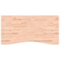 vidaXL Tablero de escritorio madera maciza de haya 110x(50-55)x2,5 cm