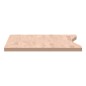 vidaXL Tablero de escritorio madera maciza de haya 110x(50-55)x2,5 cm