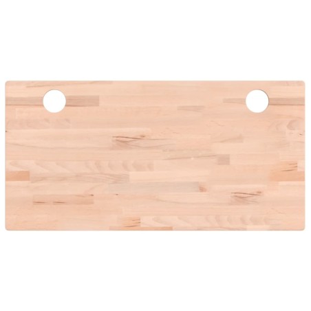 vidaXL Tablero de escritorio madera maciza de haya 80x40x2,5 cm