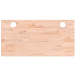 vidaXL Tablero de escritorio madera maciza de haya 80x40x1,5 cm