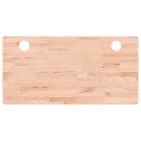 vidaXL Tablero de escritorio madera maciza de haya 110x55x4 cm