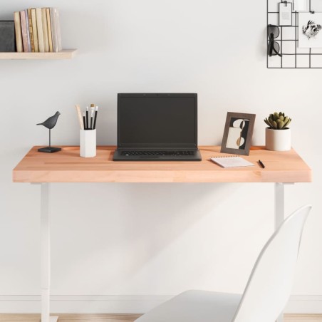 vidaXL Tablero de escritorio madera maciza de haya 100x50x4 cm