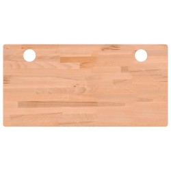 vidaXL Tablero de escritorio madera maciza de haya 100x50x4 cm