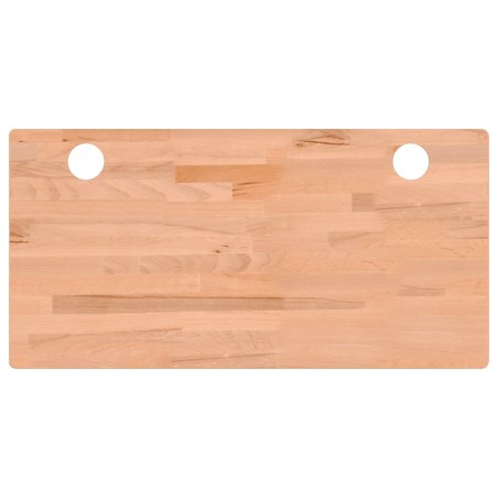 vidaXL Tablero de escritorio madera maciza de haya 100x50x4 cm