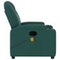 vidaXL Sillón de masaje reclinable de tela verde oscuro vidaXL Sillón de masaje reclinable de tela verde oscuro