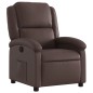 vidaXL Sillón reclinable de cuero sintético marrón vidaXL Sillón reclinable de cuero sintético marrón
