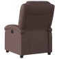 vidaXL Sillón reclinable de cuero sintético marrón vidaXL Sillón reclinable de cuero sintético marrón