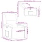vidaXL Sillón reclinable de cuero sintético marrón vidaXL Sillón reclinable de cuero sintético marrón