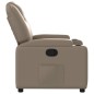 vidaXL Sillón reclinable de cuero sintético color capuchino vidaXL Sillón reclinable de cuero sintético color capuchino