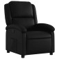 vidaXL Sillón reclinable de cuero sintético negro vidaXL Sillón reclinable de cuero sintético negro