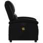 vidaXL Sillón de masaje reclinable cuero sintético negro vidaXL Sillón de masaje reclinable cuero sintético negro