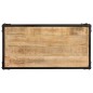 vidaXL Mesa de centro de madera maciza de mango rugosa 90x45x35 cm vidaXL Mesa de centro de madera maciza de mango rugosa 90x45x35 cm