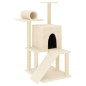 vidaXL Rascador para gatos con postes de sisal color crema 110,5 cm vidaXL Rascador para gatos con postes de sisal color crema 110,5 cm