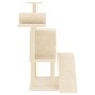 vidaXL Rascador para gatos con postes de sisal color crema 110,5 cm vidaXL Rascador para gatos con postes de sisal color crema 110,5 cm