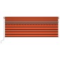 vidaXL Toldo automático retráctil con persiana 4x3 m naranja y marrón vidaXL Toldo automático retráctil con persiana 4x3 m naranja y marrón