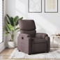 vidaXL Sillón reclinable de tela marrón oscuro vidaXL Sillón reclinable de tela marrón oscuro