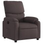 vidaXL Sillón reclinable de tela marrón oscuro vidaXL Sillón reclinable de tela marrón oscuro