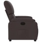 vidaXL Sillón reclinable de tela marrón oscuro vidaXL Sillón reclinable de tela marrón oscuro