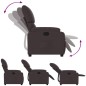vidaXL Sillón reclinable de tela marrón oscuro vidaXL Sillón reclinable de tela marrón oscuro