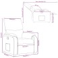 vidaXL Sillón reclinable de tela marrón oscuro vidaXL Sillón reclinable de tela marrón oscuro
