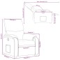 vidaXL Sillón reclinable de cuero sintético marrón vidaXL Sillón reclinable de cuero sintético marrón
