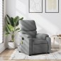 vidaXL Sillón reclinable de masaje de tela gris claro vidaXL Sillón reclinable de masaje de tela gris claro