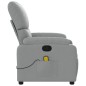 vidaXL Sillón reclinable de masaje de tela gris claro vidaXL Sillón reclinable de masaje de tela gris claro