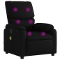 vidaXL Sillón de masaje reclinable cuero sintético negro vidaXL Sillón de masaje reclinable cuero sintético negro