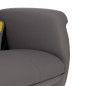 vidaXL Sillón de masaje reclinable con reposapiés cuero sintético gris vidaXL Sillón de masaje reclinable con reposapiés cuero sintético gris