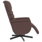 vidaXL Sillón reclinable masaje con reposapiés cuero sintético marrón vidaXL Sillón reclinable masaje con reposapiés cuero sintético marrón