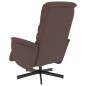 vidaXL Sillón reclinable masaje con reposapiés cuero sintético marrón vidaXL Sillón reclinable masaje con reposapiés cuero sintético marrón