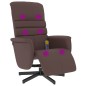 vidaXL Sillón reclinable masaje con reposapiés cuero sintético marrón vidaXL Sillón reclinable masaje con reposapiés cuero sintético marrón