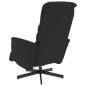 vidaXL Sillón reclinable masaje con reposapiés cuero sintético negro vidaXL Sillón reclinable masaje con reposapiés cuero sintético negro