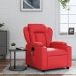 vidaXL Sillón de masaje reclinable cuero sintético rojo vidaXL Sillón de masaje reclinable cuero sintético rojo