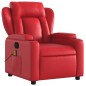 vidaXL Sillón de masaje reclinable cuero sintético rojo vidaXL Sillón de masaje reclinable cuero sintético rojo